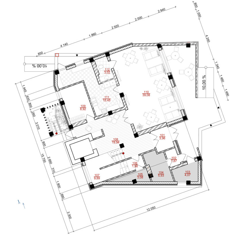 plan of the ground floor